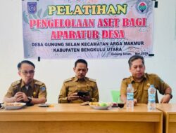 Pemdes  Gunung Selan Melaksanakan pelatihan Pengelolaan Aset Desa