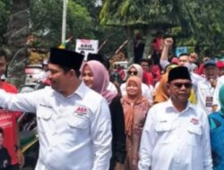 Tak Terbendung Ribuan Pendukung Antar Arie – Sumarno Menuju Pendaftaran Pilbup ke KPU Bengkulu Utara