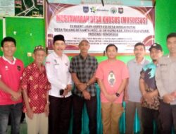 PemDes Talang Berantai Kecamatan Ulok Kupai Mengadakan Musyawarah Desa Pembentukan Koprasi Desa (KopDes)