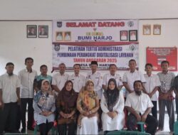 Pemdes Bumi Harjo, Pelatihan Tertib Admitrasi Perangkat Desa Tahun 2025