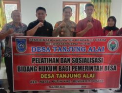 Pemdes Tanjung Alai  Pelatihan Program Pendidikan Hukum