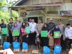 Kunjungan Kerja Kapolda Bengkulu ke Bengkulu Utara, Letakkan Batu Pertama Program Bedah Rumah ke-70