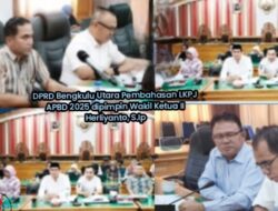 Waka II DPRD Bengkulu Utara Herliyanto Pimpin Pembahasan LKPJ APBD 2025